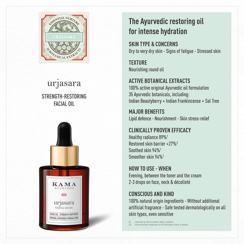 Urjasara Facial Oil | Kama Ayurveda UK